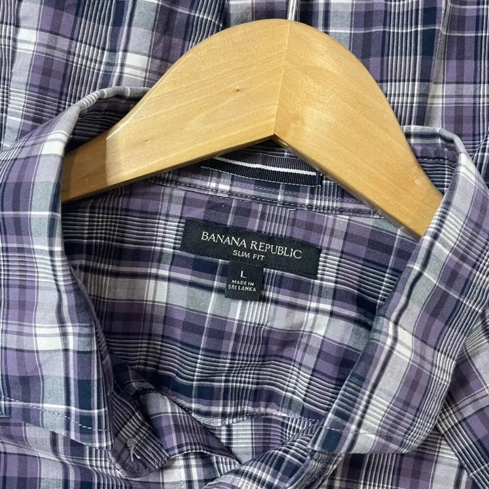 BANANA REPUBLIC Plaid Button Down